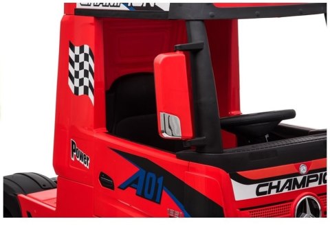 Auto na Akumulator Mercedes Actros Czerwony Lakierowany MP4 Auto na Akumulator Mercedes Actros Czerwony Lakierowany MP4