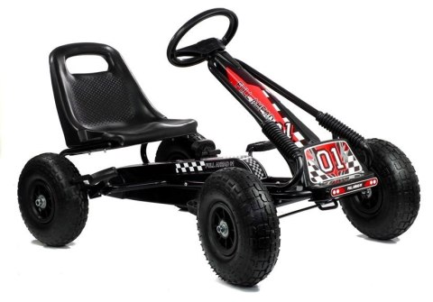 Gokart Czarny A-15 Pompowane Koła Gokart Czarny A-15 Pompowane Koła