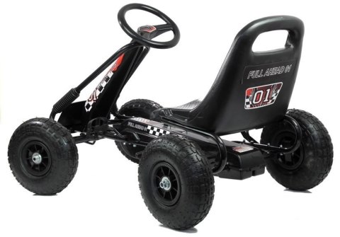 Gokart Czarny A-15 Pompowane Koła Gokart Czarny A-15 Pompowane Koła