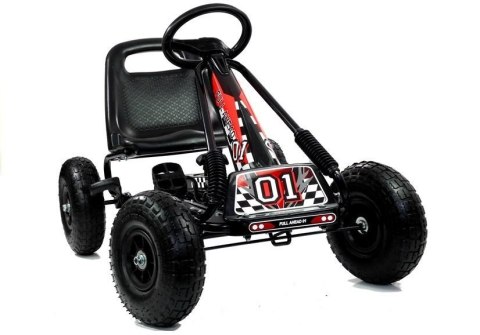 Gokart Czarny A-15 Pompowane Koła Gokart Czarny A-15 Pompowane Koła
