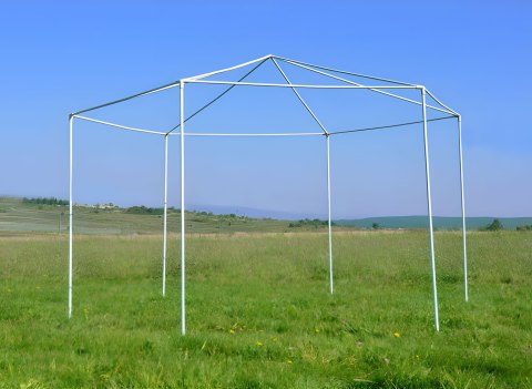 Namiot pawilon ogrodowy handlowy 2x2x2 m z oknami zielony MultiGarden Namiot pawilon ogrodowy handlowy 2x2x2 m z oknami zielony MultiGarden