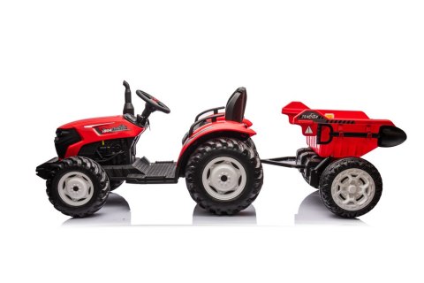 Traktor Na Akumulator HC-306 Czerwony Z Przyczepą 24V Traktor Na Akumulator HC-306 Czerwony Z Przyczepą 24V