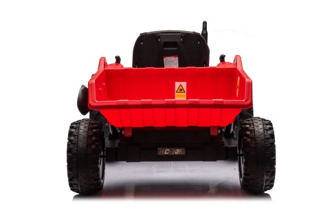 Traktor Na Akumulator HC-306 Czerwony Z Przyczepą 24V Traktor Na Akumulator HC-306 Czerwony Z Przyczepą 24V