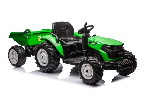 Traktor Na Akumulator HC-306 Z Przyczepą Jasno Zielony 24V Traktor Na Akumulator HC-306 Z Przyczepą Jasno Zielony 24V