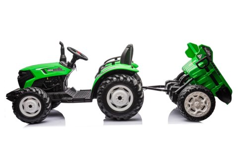 Traktor Na Akumulator HC-306 Z Przyczepą Jasno Zielony 24V Traktor Na Akumulator HC-306 Z Przyczepą Jasno Zielony 24V