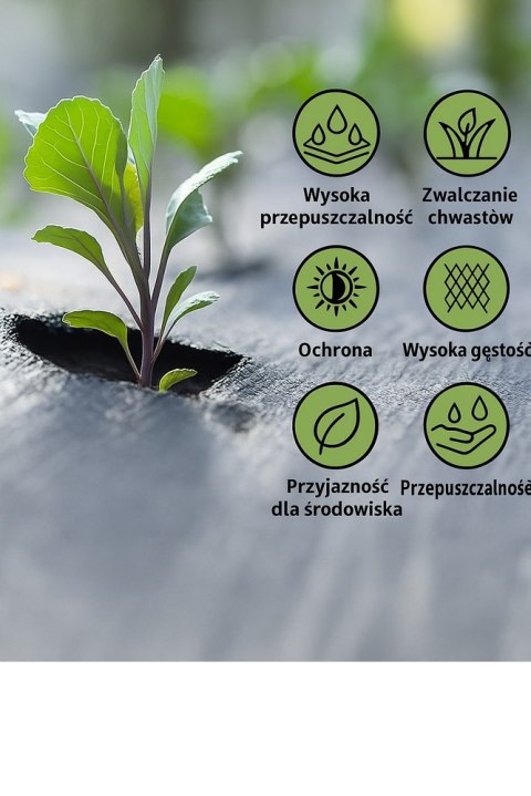 Agrotkanina czarna 160 cm x50m UV 90g antychwastowa agrowłóknina + kotwy Agrotkanina czarna 160 cm x50m UV 90g antychwastowa agrowłóknina + kotwy