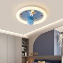 Lampa LED sufitowa plafon do pokoju dziecięcego ściemniana LUMELA + pilot astronauta