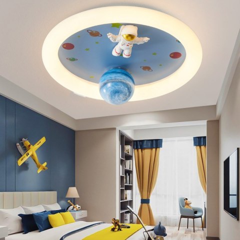 Lampa LED sufitowa plafon do pokoju dziecięcego ściemniana LUMELA + pilot astronauta Lampa LED sufitowa plafon do pokoju dziecięcego ściemniana LUMELA + pilot astronauta