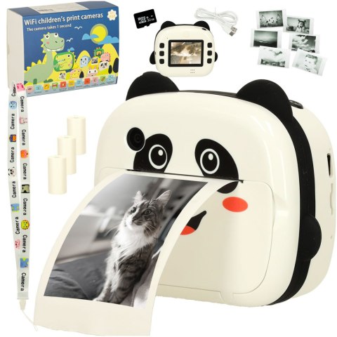 Aparat fotograficzny natychmiastowy drukarka termiczna + wkłady karta 32GB panda Aparat fotograficzny natychmiastowy drukarka termiczna + wkłady karta 32GB panda