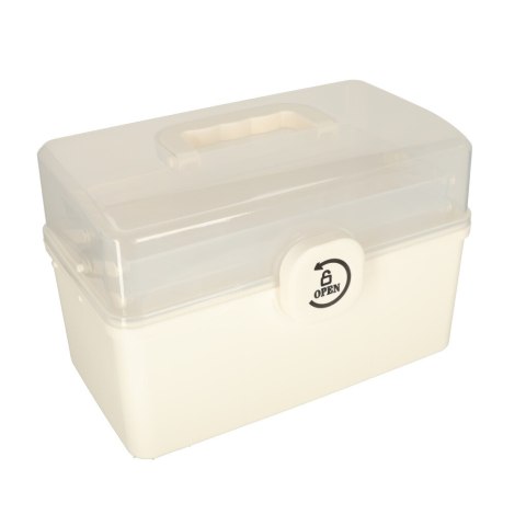 Organizer na leki pojemnik pudełko kasetka apteczka duży XXL na zamek skrzynka 34x19x22,5cm Organizer na leki pojemnik pudełko kasetka apteczka duży XXL na zamek skrzynka 34x19x22,5cm