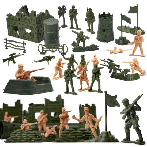 Żołnierzyki baza wojskowa figurki zestaw 114el. Żołnierzyki baza wojskowa figurki zestaw 114el.