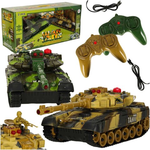 Czołgi zdalnie sterowane na pilota RC War Tank 9993 2,4GHz zestaw 2 sztuk Czołgi zdalnie sterowane na pilota RC War Tank 9993 2,4GHz zestaw 2 sztuk
