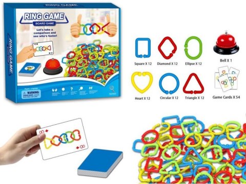 Logiczna Gra Połącz Obręcze Kształty, Puzzle Ring Game Karty Logiczna Gra Połącz Obręcze Kształty, Puzzle Ring Game Karty