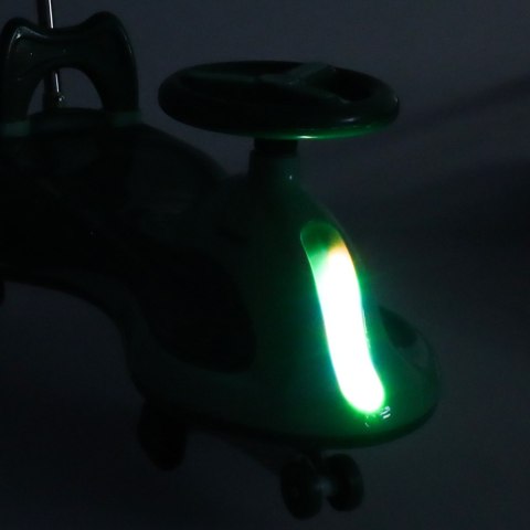 Jeździk grawitacyjny LED Swing FIX S2 skuter z rączką zielony max 100kg Jeździk grawitacyjny LED Swing FIX S2 skuter z rączką zielony max 100kg