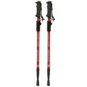 Kijki kije trekkingowe do nordic walking składane 2 sztuki czerwone