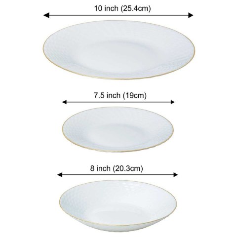 KOMPLET OBIADOWY OPAL DLA 6 OSÓB 18 ELEM. KINGHOFF KH-1876 KOMPLET OBIADOWY OPAL DLA 6 OSÓB 18 ELEM. KINGHOFF KH-1876