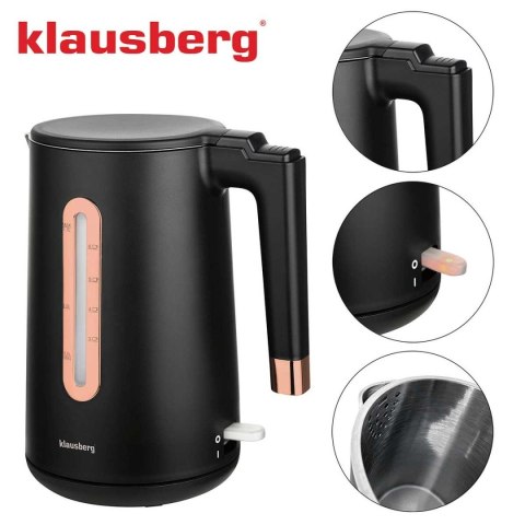 CZAJNIK ELEKTRYCZNY 1,7L KLAUSBERG KB-7889 ROSE GOLD CZAJNIK ELEKTRYCZNY 1,7L KLAUSBERG KB-7889 ROSE GOLD