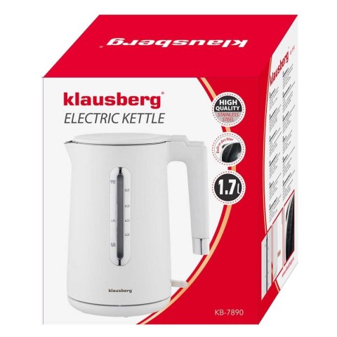CZAJNIK ELEKTRYCZNY 1,7L KLAUSBERG KB-7890 BIAŁY CZAJNIK ELEKTRYCZNY 1,7L KLAUSBERG KB-7890 BIAŁY
