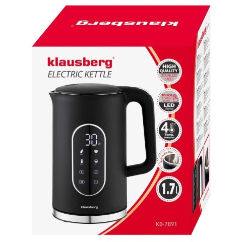 CZAJNIK ELEKTRYCZNY 1,7L KLAUSBERG KB-7891 LED REULACJA TEMPERATURY CZAJNIK ELEKTRYCZNY 1,7L KLAUSBERG KB-7891 LED REULACJA TEMPERATURY