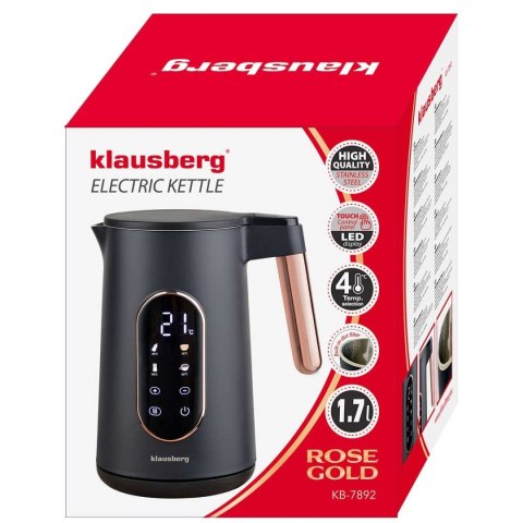 CZAJNIK ELEKTRYCZNY 1,7L KLAUSBERG KB-7892 LDD REULACJA TEMPERATURY CZAJNIK ELEKTRYCZNY 1,7L KLAUSBERG KB-7892 LDD REULACJA TEMPERATURY