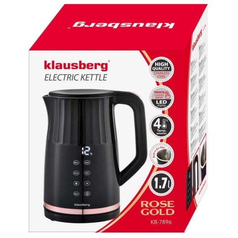 CZAJNIK ELEKTRYCZNY 1,7L KLAUSBERG KB-7895 LED REULACJA TEMPERATURY CZAJNIK ELEKTRYCZNY 1,7L KLAUSBERG KB-7895 LED REULACJA TEMPERATURY