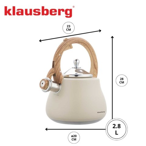 CZAJNIK STALOWY Z GWIZDKIEM 2,8L KLAUSBERG KB-7919 CZAJNIK STALOWY Z GWIZDKIEM 2,8L KLAUSBERG KB-7919