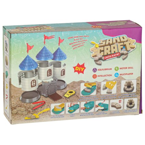 Piasek dla dzieci 750g zamek zestaw kreatywny Piasek dla dzieci 750g zamek zestaw kreatywny