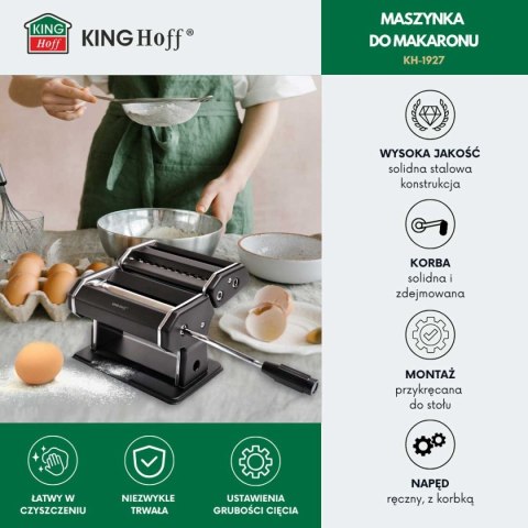 MASZYNKA DO MAKARONU CIASTA KINGHOFF KH-1927 MASZYNKA DO MAKARONU CIASTA KINGHOFF KH-1927