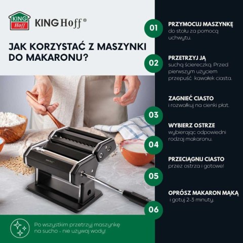 MASZYNKA DO MAKARONU CIASTA KINGHOFF KH-1927 MASZYNKA DO MAKARONU CIASTA KINGHOFF KH-1927