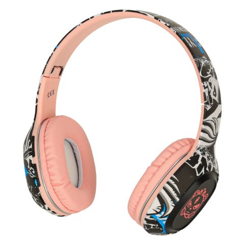 Słuchawki bezprzewodowe nauszne Bluetooth Gaming Sport różowe Słuchawki bezprzewodowe nauszne Bluetooth Gaming Sport różowe