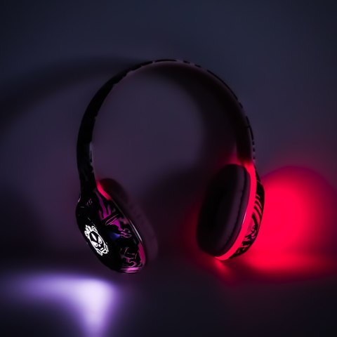 Słuchawki bezprzewodowe nauszne Bluetooth Gaming Sport różowe Słuchawki bezprzewodowe nauszne Bluetooth Gaming Sport różowe