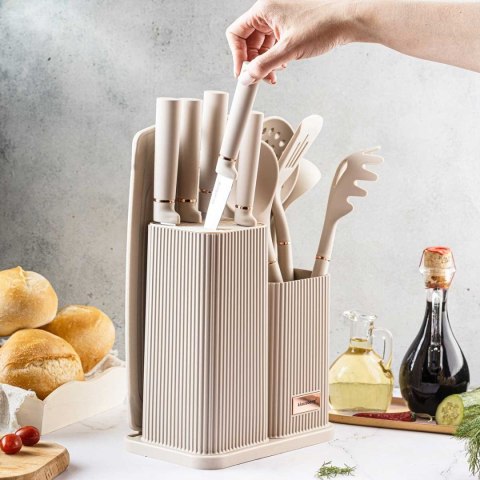 ZESTAW NOŻY I PRZYBORÓW KUCHENNYCH Z DESKĄ W STOJAKU KLAUSBERG KB-7935 ZESTAW NOŻY I PRZYBORÓW KUCHENNYCH Z DESKĄ W STOJAKU KLAUSBERG KB-7935