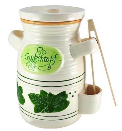 SŁÓJ CERAMICZNY DO OGÓRKÓW 2L+ SZCZYPCE SŁÓJ CERAMICZNY DO OGÓRKÓW 2L+ SZCZYPCE