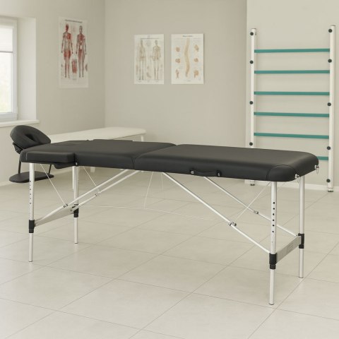 Aluminiowy stół do masażu i rehabilitacji 2-segmentowy składany w walizkę + torba ModernHome Aluminiowy stół do masażu i rehabilitacji 2-segmentowy składany w walizkę + torba ModernHome