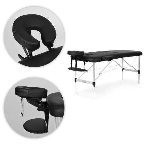 Aluminiowy stół do masażu i rehabilitacji 2-segmentowy składany w walizkę + torba ModernHome Aluminiowy stół do masażu i rehabilitacji 2-segmentowy składany w walizkę + torba ModernHome
