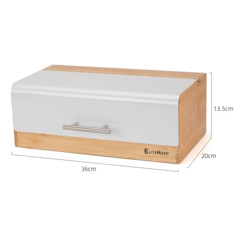 CHLEBAK BAMBUSOWY POJEMNIK NA PIECZYWO E-6068 BIAŁY CHLEBAK BAMBUSOWY POJEMNIK NA PIECZYWO E-6068 BIAŁY