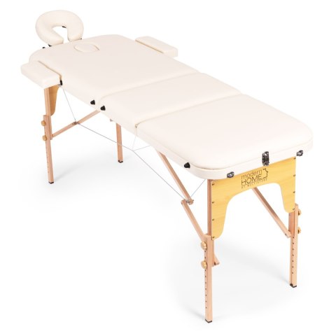 Drewniany stół do masażu i rehabilitacji 3-segmentowy składany w walizkę + torba ModernHome Drewniany stół do masażu i rehabilitacji 3-segmentowy składany w walizkę + torba ModernHome