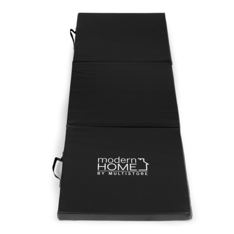 Materac gimnastyczny czarny do ćwiczeń fitness 182x60 cm Materac gimnastyczny czarny do ćwiczeń fitness 182x60 cm