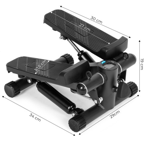 Stepper z ekspanderami do ćwiczeń fitness licznik wyświetlacz ModernHome Stepper z ekspanderami do ćwiczeń fitness licznik wyświetlacz ModernHome