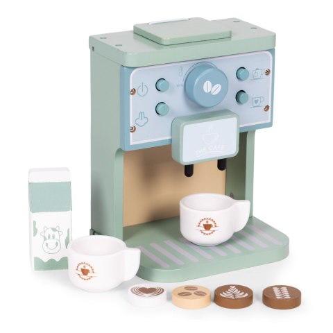 Drewniany ekspres do kawy dla dzieci zestaw baristy 8 elementów ECOTOYS Drewniany ekspres do kawy dla dzieci zestaw baristy 8 elementów ECOTOYS