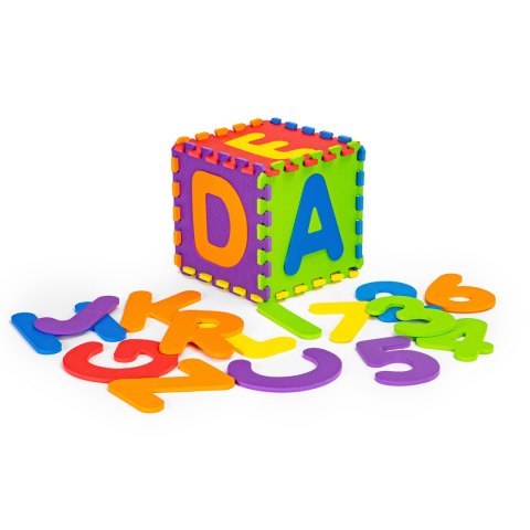 Duża mata piankowa EVA dla dzieci litery cyfry 178x178 cm 36 elementów ECOTOYS Duża mata piankowa EVA dla dzieci litery cyfry 178x178 cm 36 elementów ECOTOYS