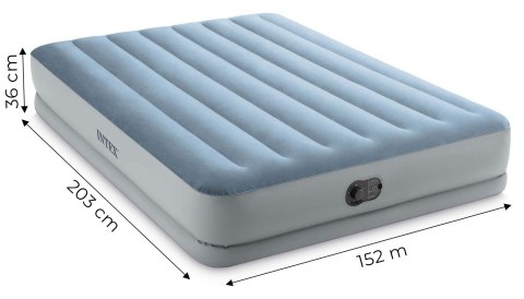 Duży materac dmuchany dwuosobowy 203x152x36 cm z wbudowaną pompką elektryczną łóżko INTEX 64159 Duży materac dmuchany dwuosobowy 203x152x36 cm z wbudowaną pompką elektryczną łóżko INTEX 64159