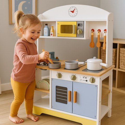 Kuchnia dla dzieci piekarnik pralka mikrofala 12 akcesoriów ECOTOYS Kuchnia dla dzieci piekarnik pralka mikrofala 12 akcesoriów ECOTOYS