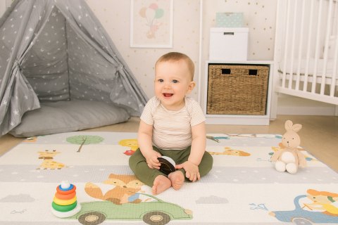 Mata piankowa dla dzieci edukacyjna dwustronna zwijana alfabet ECOTOYS Mata piankowa dla dzieci edukacyjna dwustronna zwijana alfabet ECOTOYS