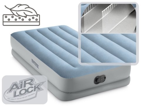 Materac dmuchany jednoosobowy 191x99x36 cm z wbudowaną pompką elektryczną USB łóżko INTEX 64157 Materac dmuchany jednoosobowy 191x99x36 cm z wbudowaną pompką elektryczną USB łóżko INTEX 64157