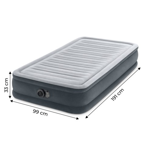 Materac łóżko 191x99 cm z pompką 1-osobowy Comfort 67766ND Materac łóżko 191x99 cm z pompką 1-osobowy Comfort 67766ND