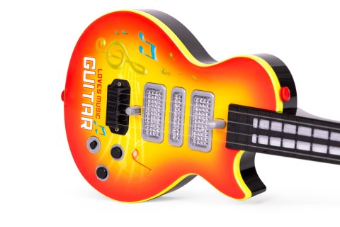 Rockowa gitara dla dzieci z nauką gry na gitarze podczerwień melodie Rockowa gitara dla dzieci z nauką gry na gitarze podczerwień melodie