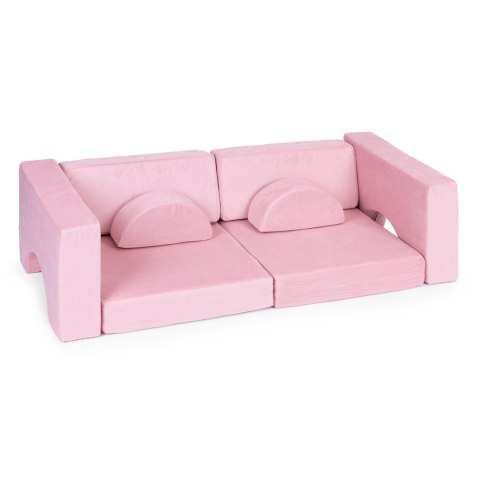 Fotel modułowy dla dzieci DIY 8 miękkich poduch składany - rożowy ECOTOYS Fotel modułowy dla dzieci DIY 8 miękkich poduch składany - rożowy ECOTOYS