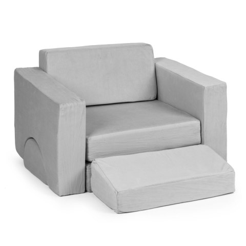 Fotel modułowy dla dzieci DIY 8 miękkich poduch składany - szary ECOTOYS Fotel modułowy dla dzieci DIY 8 miękkich poduch składany - szary ECOTOYS