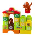 Klocki Konstrukcyjne Edukacyjne W Plecaku Dinozaury Cyfry Litery 49 el.